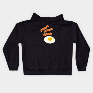 Breakfast With Bacon and Eggs Kids Hoodie